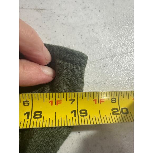 Natural Life Carly olive drab green overalls jumpsuit women M Linen Blend B18 - Picture 7 of 9